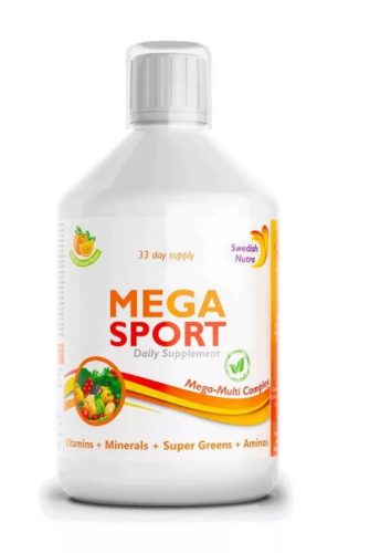 Swedish Nutra Mega Sport Folyékony Vitamin 500ml