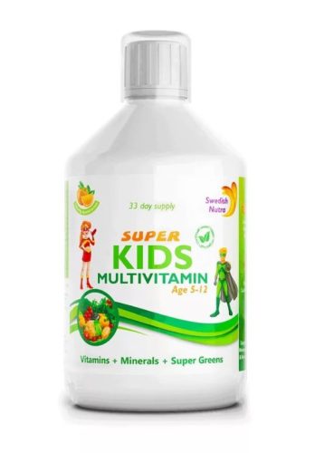 Swedish Nutra Super Kids Folyékony Multivitamin Gyerekeknek 500ml
