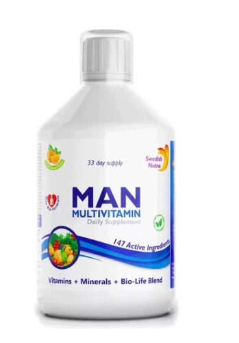 Swedish Nutra Man Folyékony Multivitamin Férfiaknak 500ml