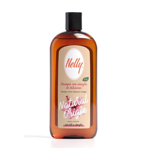 Nelly vegán Zsíros hajra sampon hibiszkusz kivonattal 400ml
